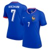 Camiseta de fútbol Francia Griezmann 7 Primera Equipación Euro 2024 - Mujer